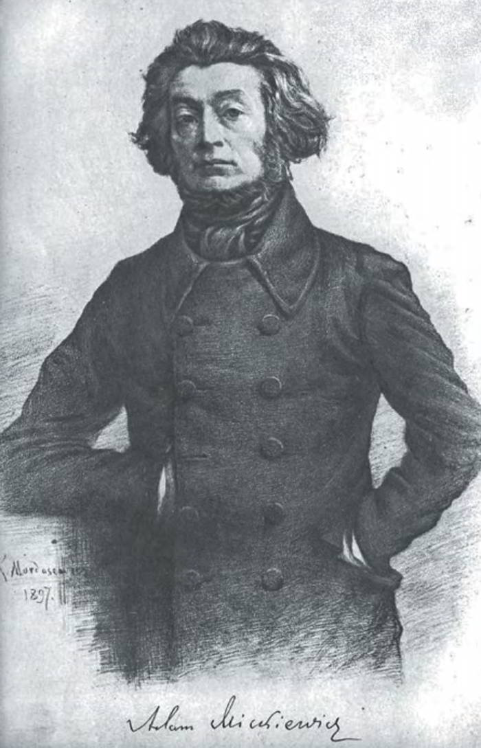 Portret Adama Mickiewicza autorstwa K. Mordasewicza. 1897 r. (fot. Magazyn Polski)