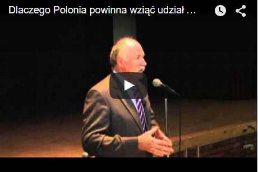 Dlaczego Polonia powinna wziąć udział w wyborach - wykład
