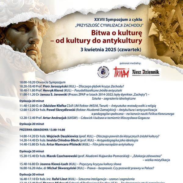 Sympozjum Bitwa o kulturę – od kultury do antykultury