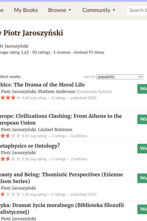 Piotr Jaroszyński na Goodreads – odkryj książki autora w nowej przestrzeni czytelniczej
