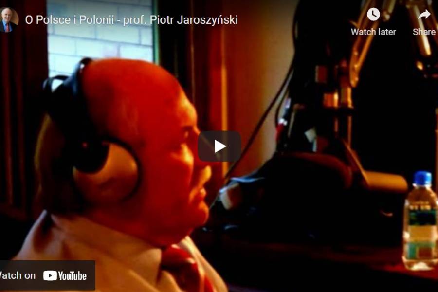O Polsce i Polonii - prof. Piotr Jaroszyński w studio radiowym 