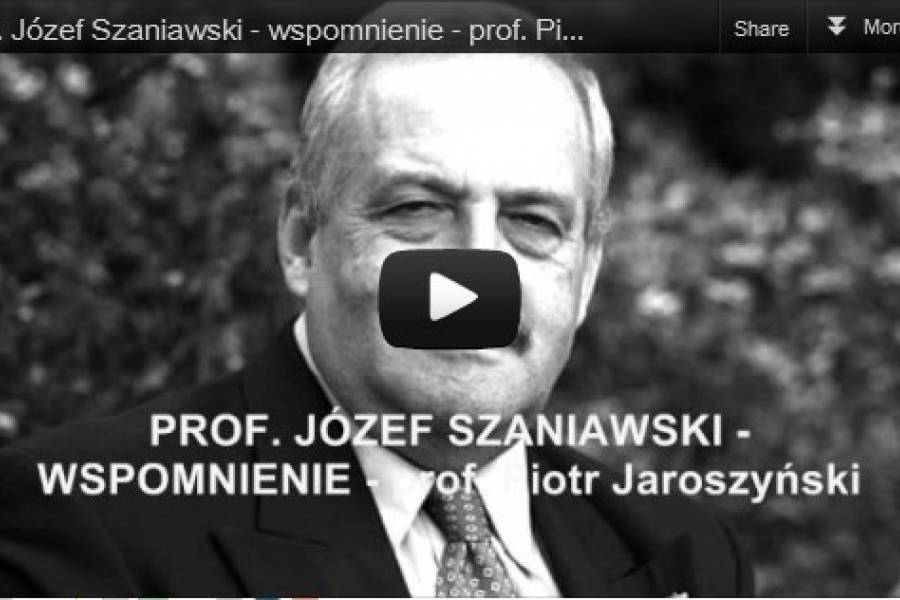 Prof. Józef Szaniawski - wspomnienie